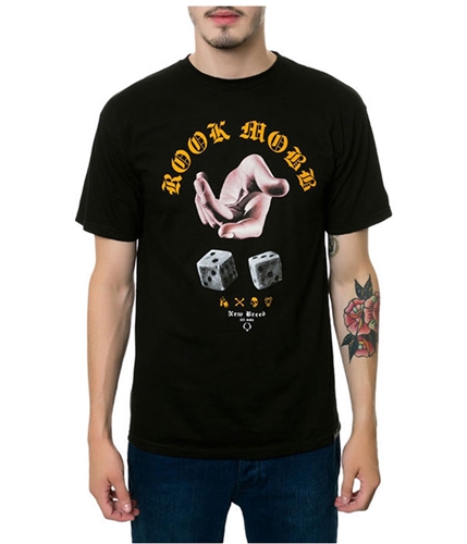 ROOK Mens The Throwin Bones Graphic T-Shirt black M