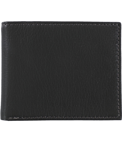 Tasso Elba Mens Multicard Passcase Trifold Wallet black One Size