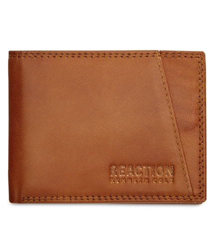 Kenneth Cole Mens Kevin Bifold Wallet tan One Size