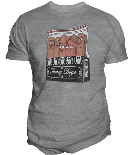 Changes Mens Sausage Party Graphic T-Shirt oxfordgrey S