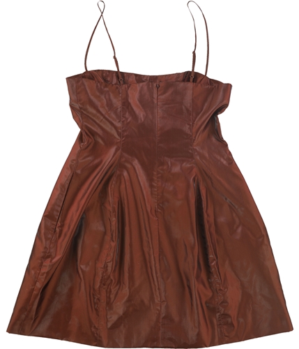 Danielle Bernstein Womens Solid Mini Dress brown 0