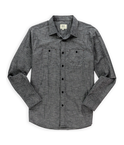 Ecko Unltd. Mens Solid-Arity Woven Button Up Shirt eclipseblue L
