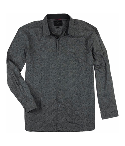 Marc Ecko Mens Cut & Sew Button Up Shirt darknavy 3XL
