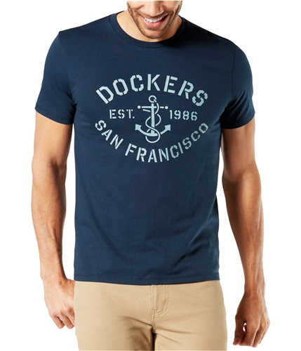 Dockers Mens Anchor Graphic T-Shirt navy S