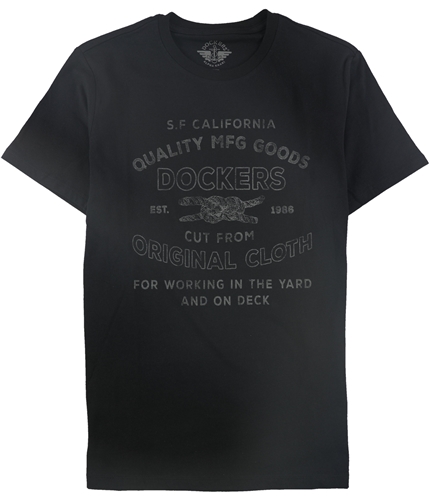 Dockers Mens Quality MFG Goods Graphic T-Shirt black S