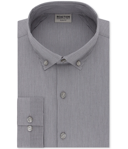 Kenneth Cole Mens Technicole Button Up Dress Shirt smokygrey 16.5