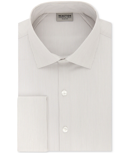 Kenneth Cole Mens Slim-Fit Flex Collar Button Up Dress Shirt black 16 1/2