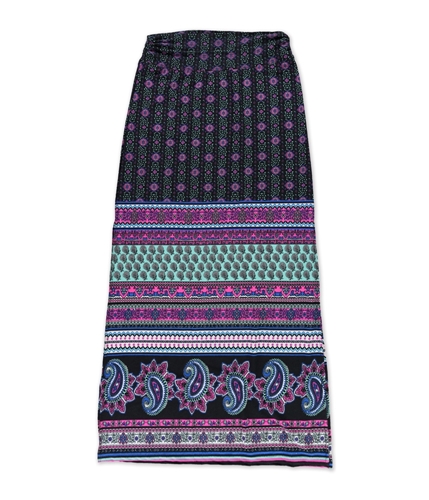 Stoosh Womens Knit Maxi Skirt multicolored M