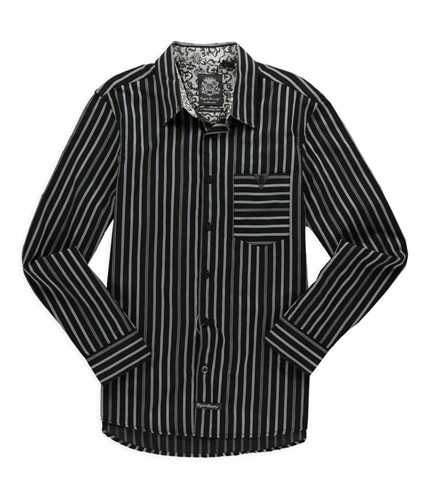 English Laundry Mens Blaque Label Arrogant Button Up Shirt black M