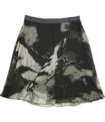 Alfani Womens Printed A-line Skirt scenicbutterfly L