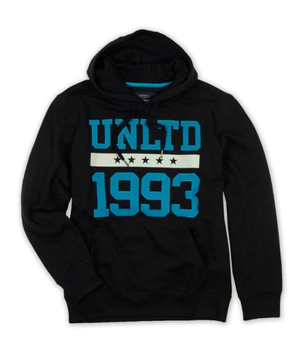 Ecko Unltd. Mens Embroidered 1993 Hoodie Sweatshirt black XS
