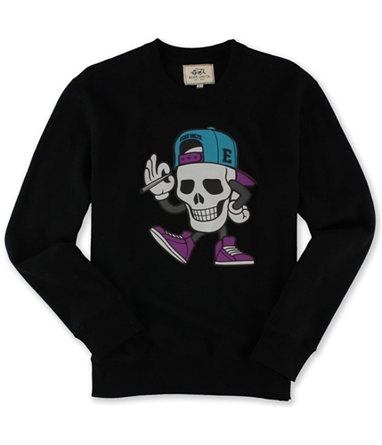 Ecko Unltd. Mens Graphic Fleece Sweatshirt black XS