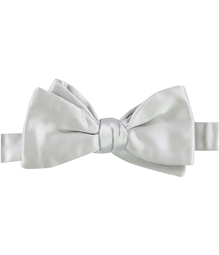 The Men's Store Mens Hand Self-tied Bow Tie silver One Size