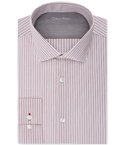 Calvin Klein Mens Extra-Slim Button Up Dress Shirt paprika 15-15.5