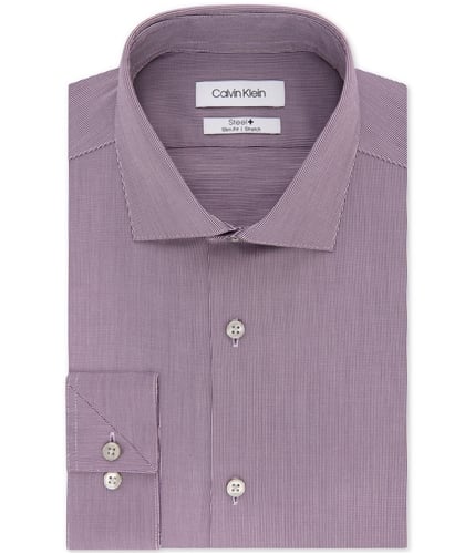 Calvin Klein Mens Non-Iron Stretch Button Up Dress Shirt cafT 16.5
