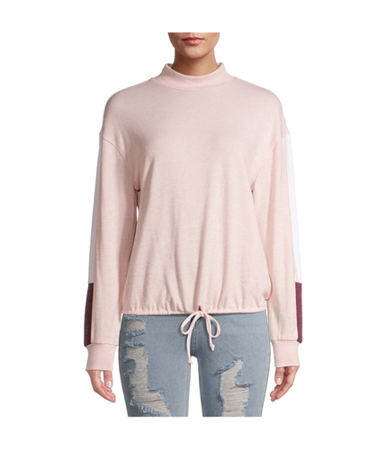 No Boundaries Womens Drawstring Pullover Blouse pink XL