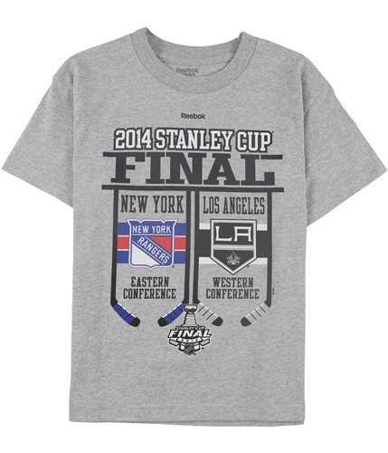 Reebok Mens 2014 Stanley Cup Finals Graphic T-Shirt hthrgray S