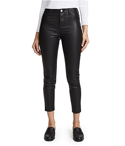 [Blank NYC] Womens Faux Leather Skinny Fit Jeans black 26x29