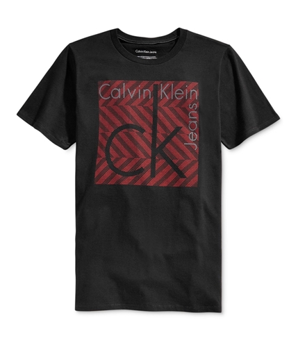Calvin Klein Boys Tracks Graphic T-Shirt black XS