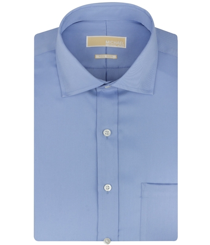 Michael Kors Mens Non Iron Button Up Dress Shirt azure 16.5