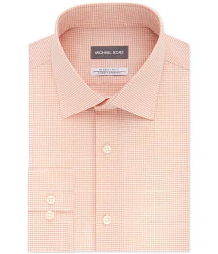 Michael Kors Mens Non-Iron Airsoft Button Up Dress Shirt peach 16.5
