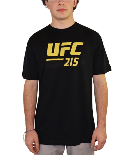 UFC Mens 215 Two Title Fights Graphic T-Shirt black S