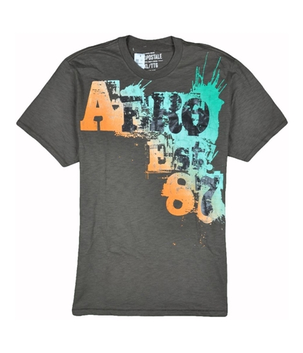 Aeropostale Mens Aero Est 87 Graphic T-Shirt burntsandbrown S