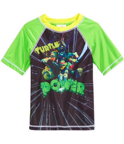 Nickelodeon Boys TMNT Rashguard Graphic T-Shirt green 4