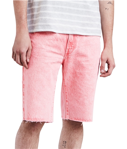 Mens pink deals jean shorts