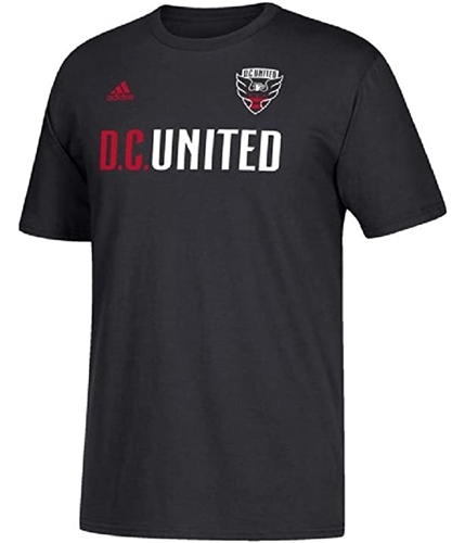 Adidas Mens D.C. United Rooney 9 Graphic T-Shirt black S
