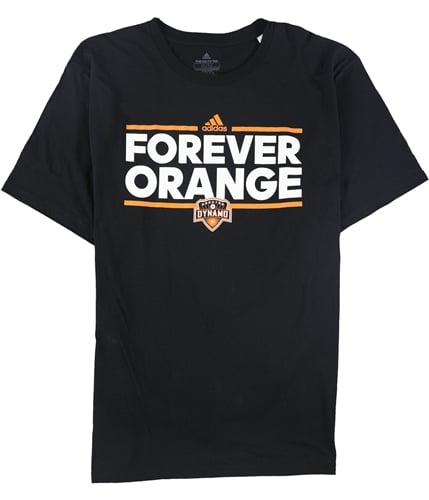 Adidas Mens Forever Orange Houston Dynamo Graphic T-Shirt black L