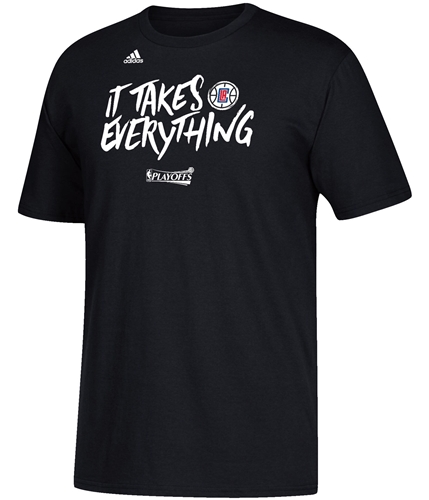 Adidas Mens It Takes Everything LA Clippers Playoff Graphic T-Shirt clippers L