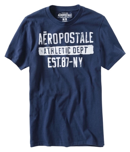 Aeropostale Mens Est.87-ny Graphic T-Shirt navyblue XS