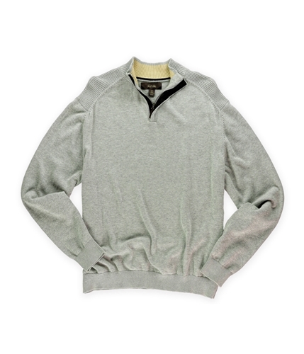 Tasso Elba Mens Quarter Zip Pullover Sweater marblegrey 2XL