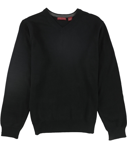 American Blue Mens V-Neck Pullover Sweater black S