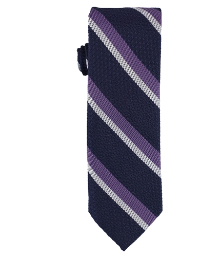 bar III Mens Denton Stripe Self-tied Necktie burgundy One Size