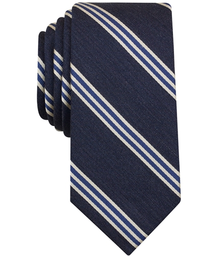 bar III Mens Stripe Self-tied Necktie black One Size