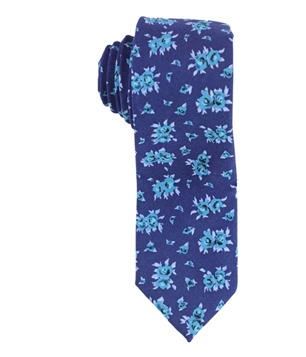 bar III Mens Floral Self-tied Necktie aqua One Size