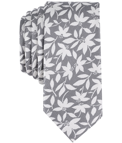 bar III Mens Bossen Floral Self-tied Necktie grey One Size