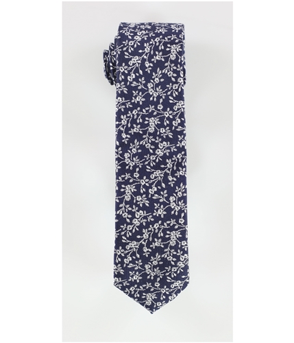 bar III Mens Farens Floral Self-tied Necktie navy One Size