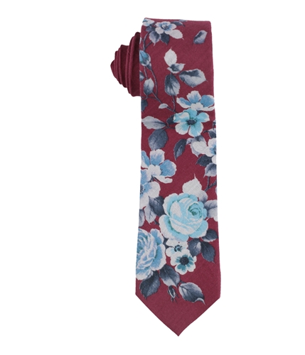bar III Mens Para Floral Self-tied Necktie navy One Size