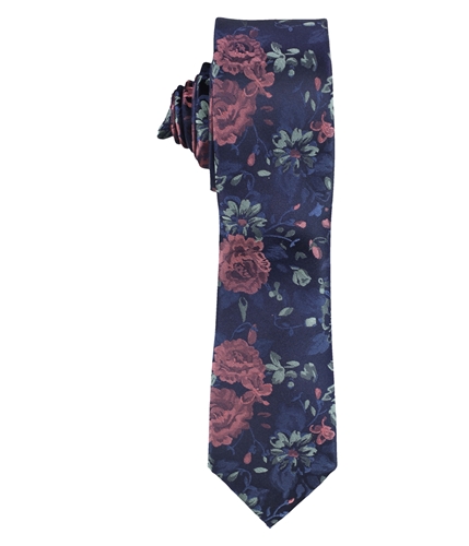 bar III Mens Abernathy Floral Self-tied Necktie black One Size