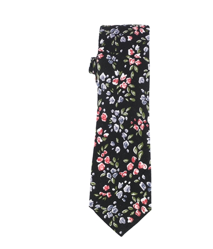 bar III Mens Spring Floral Skinny Self-tied Necktie black One Size