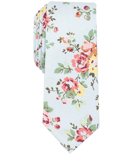 bar III Mens Yellowstont Floral Skinny Self-tied Necktie ltblue One Size