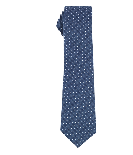 bar III Mens Dot Check Self-tied Necktie navy One Size