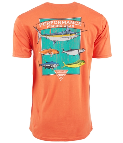 Columbia Mens Okereke Graphic T-Shirt orange XL