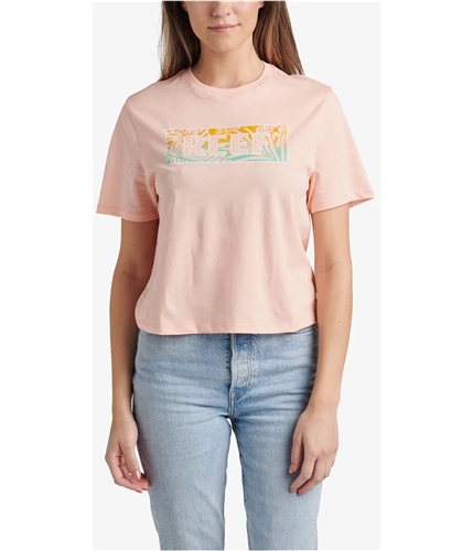 Reef Womens Sara Cropped Graphic T-Shirt pchtd S