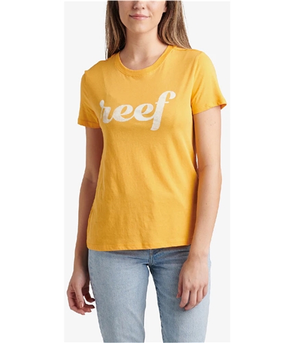 Reef Womens Roselle Classic Graphic T-Shirt gold S