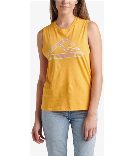 Reef Womens Crys Muscle Tank Top gold S