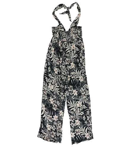 Hurley Womens Floral Print Romper Jumpsuit black XS